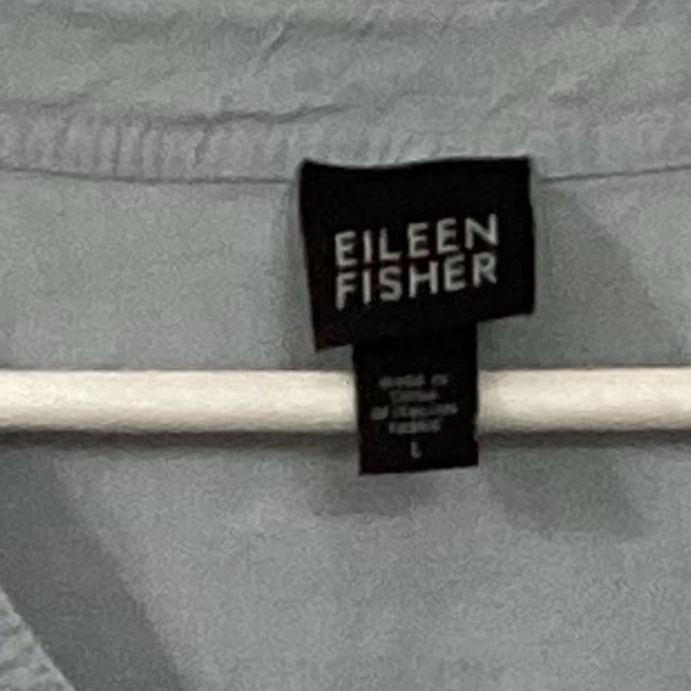 Eileen Fisher Light Blue Jacket - Picture 5 of 5